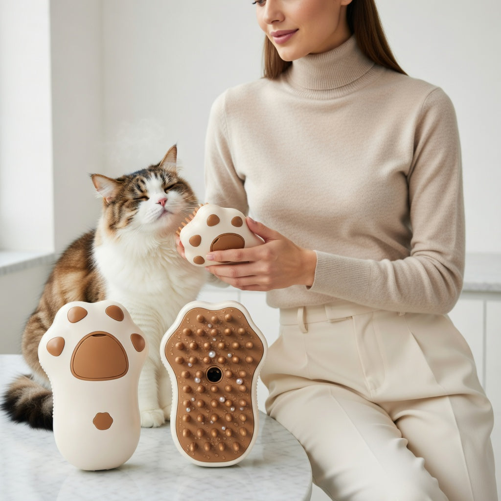 Pet Steam Grooming Brush