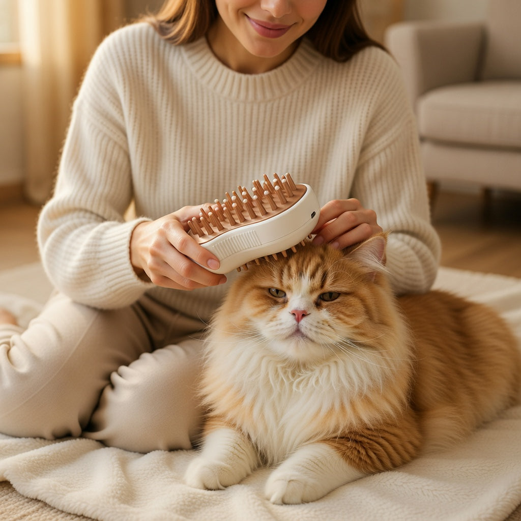 Pet Steam Grooming Brush