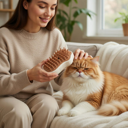 Pet Steam Grooming Brush